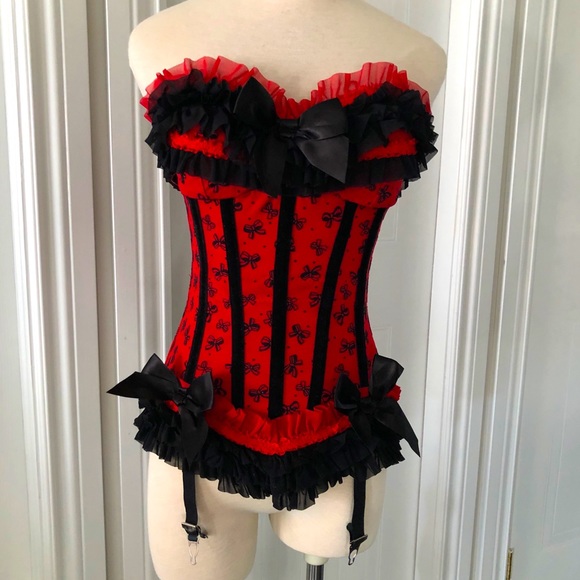 ❤️❤️Coquette Boned Corset Bustier BNWOT❤️❤️ - Picture 1 of 10